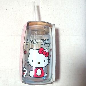 Glass tumbler with bamboo 16oz